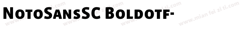 NotoSansSC Boldotf字体转换